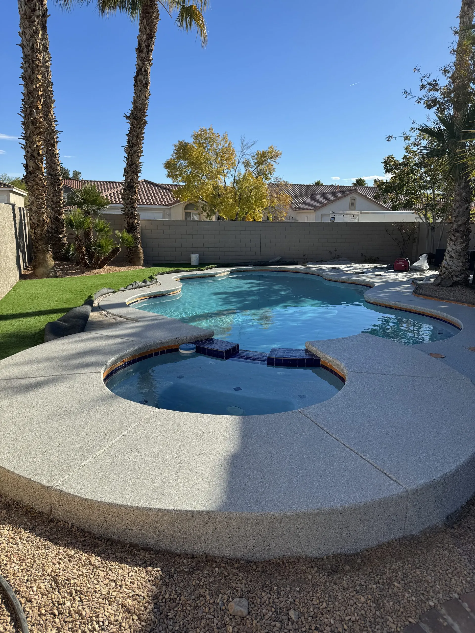 Cool Deck — Pool with Turf Border